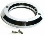 UP Light Bezel/Trim for 2 1/2" Round Light Plain Plastic 2 Screw #10459 Each