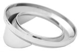 Round Light Bezel W/visor for 2" Grommet Chrome Plastic 2 Hole UP#10481B Each