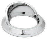Round Light Bezel W/visor for 2" Grommet Chrome Plastic 2 Hole UP#10481B Each