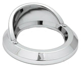 Round Light Bezel W/visor for 2" Grommet Chrome Plastic 2 Hole UP#10481B Each