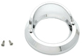 Round Light Bezel W/visor for 2" Grommet Chrome Plastic 2 Hole UP#10481B Each