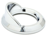 Round Light Bezel W/visor for 2" Grommet Chrome Plastic 2 Hole UP#10481B Each