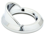 Round Light Bezel W/visor for 2" Grommet Chrome Plastic 2 Hole UP#10481B Each