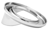 Light Grommet Bezel 2 1/2" Round w/Visor Chrome Plastic 2 Screw UP#10482 Each