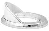 Light Grommet Bezel 2 1/2" Round w/Visor Chrome Plastic 2 Screw UP#10482 Each