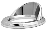 Light Grommet Bezel 2 1/2" Round w/Visor Chrome Plastic 2 Screw UP#10482 Each