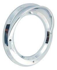 Light Bezel for 4" Round Light w/ Visor Chrome Plastic 5 3/4" OD. UP#10483 Pair