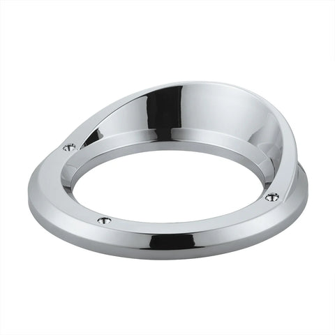 Light Bezel for 4" Round Light w/ Visor Chrome Plastic 5 3/4" OD. UP#10483 Each