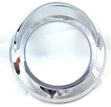 Light Bezel for 4" Round Light w/ Visor Chrome Plastic 5 3/4" OD. UP#10483 Each