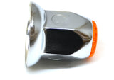 Lug Nut Covers 33mm Push-On Amber Reflector Chrome 2" Tall GG#10490 Set of 5