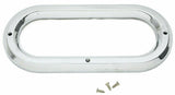 Light Grommet Bezel Cover for 6.5" Light Plain Plastic 3 Screw #10490 Each