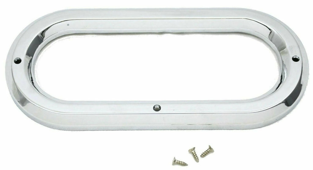 Light Grommet Bezel Cover for 6.5" Light Plain Plastic 3 Screw #10490 Each