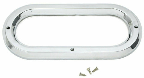 Light Grommet Bezel Cover for 6.5" Light Plain Plastic 3 Screw #10490 Each