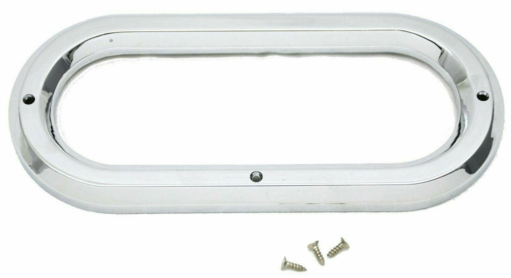 Light Grommet Bezel Cover for 6.5" Light Plain Plastic 3 Screw #10490 Each