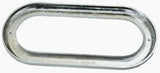 UP Light Bezel/Trim for 6.5" Oval Light Plain Chrome Plastic 3 Screw #10490 Pair