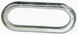 UP Light Bezel/Trim for 6.5" Oval Light Plain Chrome Plastic 3 Screw #10490 Pair