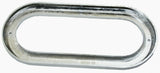UP Light Bezel/Trim for 6.5" Oval Light Plain Chrome Plastic 3 Screw #10490 Pair