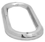 Light Bezel/Trim for 6.5" Oval Light Plain Chrome Plastic 3 Screw UP#10490 Each