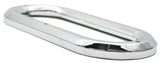 Light Bezel/Trim for 6.5" Oval Light Plain Chrome Plastic 3 Screw UP#10490 Each