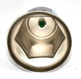 Lug Nut Covers 33mm Push-On Green Reflector Chrome 2" Tall GG#10492 Set of 40