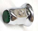 Lug Nut Covers 33mm Push-On Green Reflector Chrome 2" Tall GG#10492 Set of 40