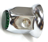 Lug Nut Covers 33mm Push-On Green Reflector Chrome 2" Tall GG#10492 Set of 40