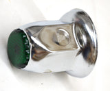 Lug Nut Covers 33mm Push-On Green Reflector Chrome 2" Tall GG#10492 Set of 5