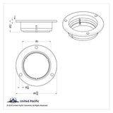 Rubber Grommet Replacement Light Mounting Bezel for 2” Light Plastic UP#10501