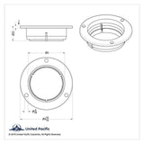 Rubber Grommet Replacement Light Mounting Bezel for 2” Light Plastic UP#10501