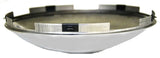 GG Front Hub Cap 5 Even Notches Dome Stainless Steel 7/16" Lip #10508 Each