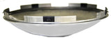 Front Hub Caps 5 Notches for Steel Wheel Dome Stainless 7/16” Lip GG#10508 Pair