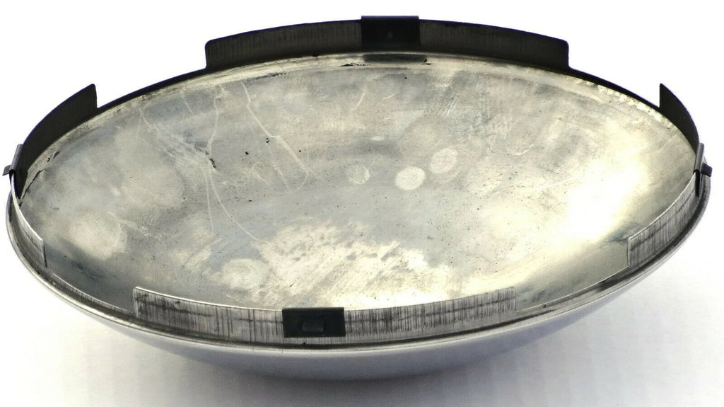 GG Front Hub Cap 4 Even Notches Dome Stainless Steel 7/16" Lip #10509 Each
