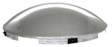 Front Hub Cap 4 Notch for Steel Wheel Dome Style Chrome 7/16" Lip GG#10513 Each