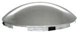 Front Hub Cap 4 Notch for Steel Wheel Dome Style Chrome 7/16" Lip GG#10513 Pair