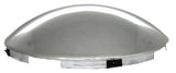 Front Hub Cap 4 Notch for Steel Wheel Dome Style Chrome 7/16" Lip GG#10513 Pair