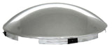 Front Hub Cap 4 Notch for Steel Wheel Dome Style Chrome 7/16" Lip GG#10513 Pair