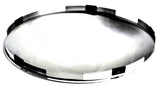 Front Hub Cap For Steel Wheel 5 Even Notch Dome Chrome 7/16" Lip GG#10514 Each