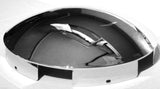 Chrome Front Hub Caps 6 Uneven Notch Dome 1" Lip Pair for Semi Truck GG#10515