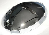 Chrome Front Hub Caps 6 Uneven Notch Dome 1" Lip Pair for Semi Truck GG#10515