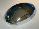 Chrome Front Hub Caps 6 Uneven Notch Dome 1" Lip Pair for Semi Truck GG#10515
