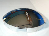Chrome Front Hub Caps 6 Uneven Notch Dome 1" Lip Pair for Semi Truck GG#10515