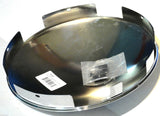 Chrome Front Hub Caps 6 Uneven Notch Dome 1" Lip Pair for Semi Truck GG#10515