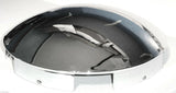 Chrome Front Hub Caps 6 Uneven Notch Dome 1" Lip Pair for Semi Truck GG#10515
