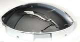 Chrome Front Hub Caps 6 Uneven Notch Dome 1" Lip Pair for Semi Truck GG#10515