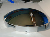 Chrome Front Hub Caps 6 Uneven Notch Dome 1" Lip Pair for Semi Truck GG#10515