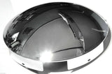 Chrome Front Hub Caps 6 Uneven Notch Dome 1" Lip Pair for Semi Truck GG#10515