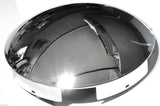 Chrome Front Hub Caps 6 Uneven Notch Dome 1" Lip Pair for Semi Truck GG#10515