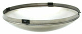 GG Front Hub Caps No Notch Dome Stainless for Steel Wheel 7/16" Lip #10519 Pair