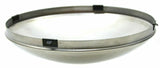 GG Front Hub Caps No Notch Dome Stainless for Steel Wheel 7/16" Lip #10519 Pair