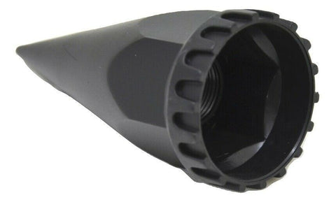 Lug Nut Covers 33mm Screw-On Super Spike Matte Black 4 3/4 Tall UP#10548-40 Pcs